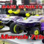 Race Results March 7th 2020